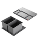 Hailo allegro k.60 cm h.220 mm 2x14l antraciet