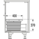 Hailo allegro k.60 cm h.220 mm 2x14l antraciet