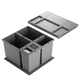 Hailo allegro k.60 cm h.295mm 2x18+2x8l antraciet
