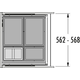 Hailo allegro k.60 cm h.295mm 2x18+2x8l antraciet