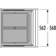 Hailo allegro k.60 cm h.350 mm 2x28l antraciet