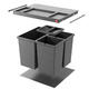 Hailo allegro k.60 cm h.380 mm 28+2x13l antraciet