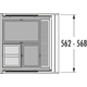 Hailo allegro k.60 cm h.380 mm 28+2x13l antraciet