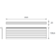 Mec sign schap 584mm zwart