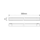 Lite Track lichtlijst 300mm 24v (2 st)