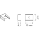 Set bevestigingsclups Lite Track (6 st)