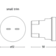Rond 2.0 - multifit 2xusb-c 30w) nikkel