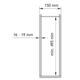 Vs sub slim uittrekmand (2 manden) chroombxhxd 150 bxhxd 150x530x495mm