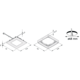 Hera set 2 x FQ-68 led 4W 24V 3000K RVS-look+ transfo led 15W