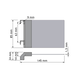 Chic line verdeler antraciet h.85  l.143mm