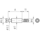 Eurodrevel staal kruis spanmaat 20mm