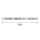 Montageplaat led profiel Mec1/Mec3 met schroeven