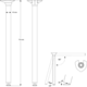 Clappo set opblapbare tafelpoten h.71 chroom