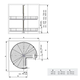 MC Line draaikorf 3/4 d.820mm 270ø chroomh:630-730 h:630-730mm