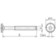 Verbindingsvijs M6-70mm cylinderkop Binnenzeskant SW4 verzinkt