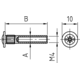 Verbindingshuls M4 d.5 x 27mm zwart