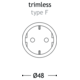 Rond 2.0 - backfit stopcontact nl-d nikkel/zwart