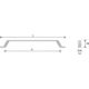 Greep verso ba192 l224 zamak antiek brons