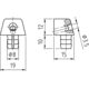Kastverbinder ks wit kunststof 8mm/9mm