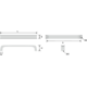 Greep rel ba160 l172 zamak geborsteld RVS-look