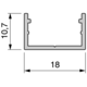 Led profiel RoFlex 4000mm alu + plexi