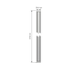 Structura profiel plafondbevestiging 2744mm zwart
