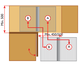 Rational corner Soft Close 500/550mm rechts chroom