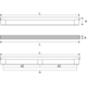 Greep riva ba800 l822 zwart