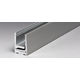 Voorgeboord klikprofiel PROFIX, voor 8/13.5 mm glas, B21 H30 L3000, glanzend aluminium
