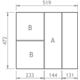 Fit bestekinzet V2 60 zwart