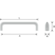 Greep REDO BA192 L201 zamak messing