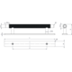Greep manor back ba128 l190 zamak RVS-look