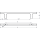 Greep PEN BA128 L183 gietijzer mat zwart