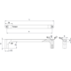 Knop punto ba32 l44 zamak mat zwart