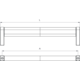 Greep CROSSING BA320 L328 eik + zamak zwart