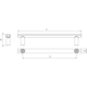 Greep BIS BA160 L188 eik + zamak zwart