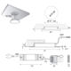 Sun led 3W/24V 3000K zwart