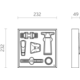 Fit wijn set zwart (B)