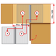 Rational corner Soft Close 500/550mm links chroom