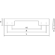 Greep DINO BA160-192 L221 zamak mat wit