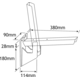 Hebgo zitconsool 380mm