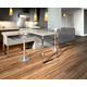 U-poot aanbouwtafel chr. h=900mm/b=700mm