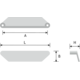 Komgreep triad 168 ba 160 zwart mat