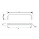 Greep pronto ba 128mm wit