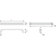Greep fade metaal zwart gunmetal ba 160mm l172mm