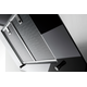 Novy Vision 120 cm zwart glas wanddampkap recircul