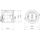 Evoline One stekkerdoos zwart 3m kabel b/f + draaideksel