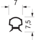 Dempingsprofiel voor TR10ml/tr10DC transparant