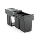 Hailo tandem iv 2x15l black edition volledig uittrekbaar - recycled