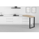 90° arm. pivot. tafel (+ voet - excl blad) 800mmx5